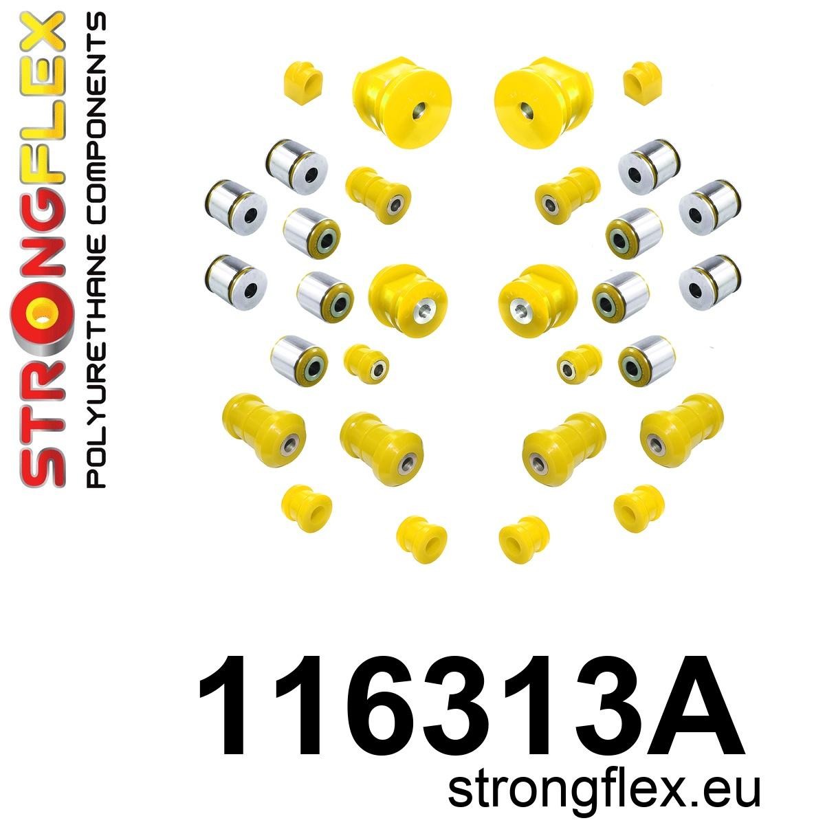 116313A Full suspension bush kit SPORT Sport (Yellow) Mercedes SL R129 (89-01)