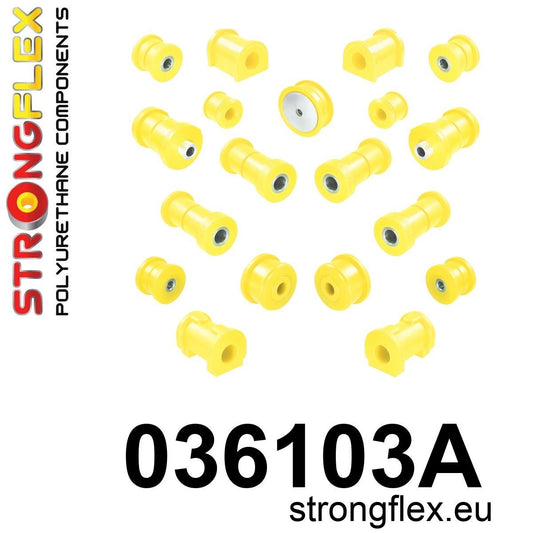 036103A Full suspension bush kit SPORT Sport (Yellow) BMW Seria 3 II (82-91) E30