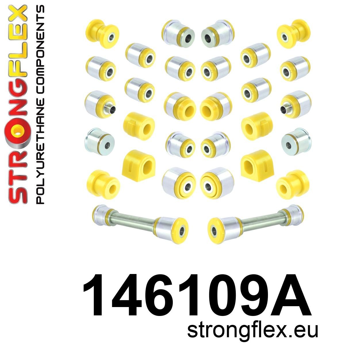 146109A Full suspension bush kit SPORT Sport (Yellow) Citroën C5 III (08-17)