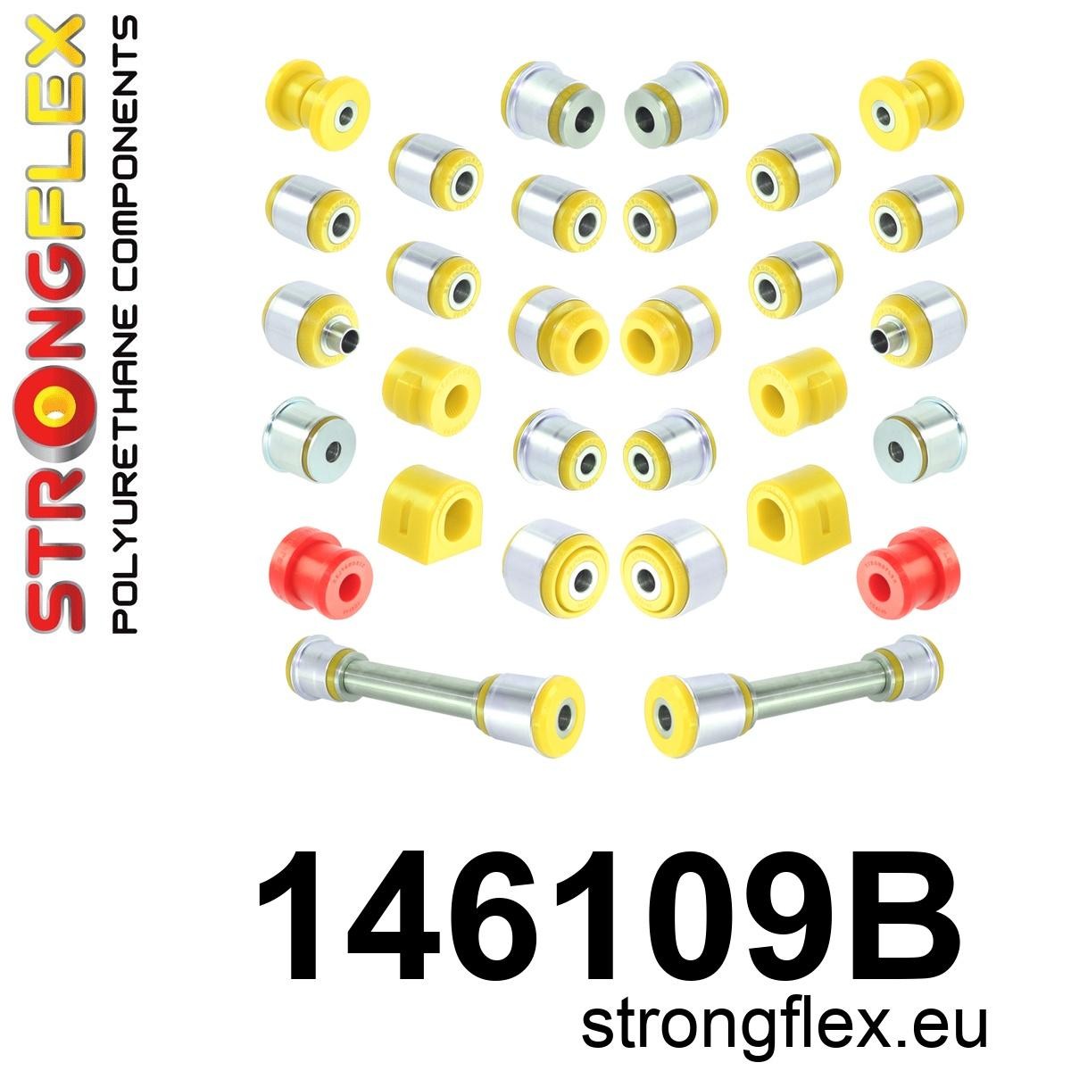146109B Full suspension bush kit Standard (Red) Citroën C5 III (08-17)