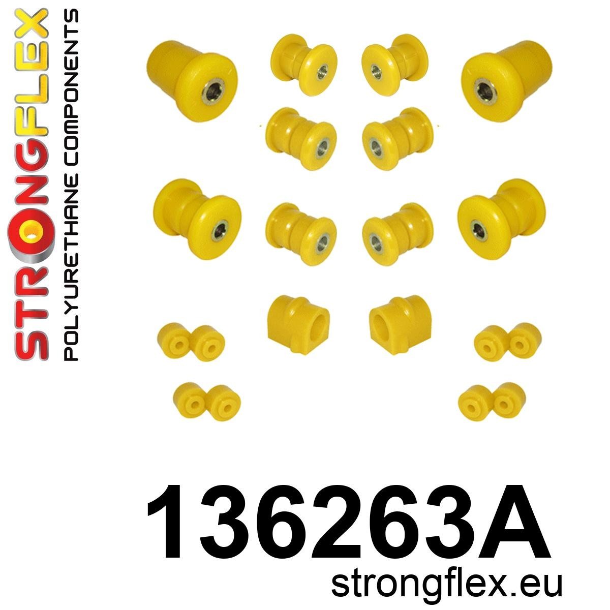 136263A Front suspension bush kit SPORT Sport (Yellow) Opel / Vauxhall Ascona B (75-81)