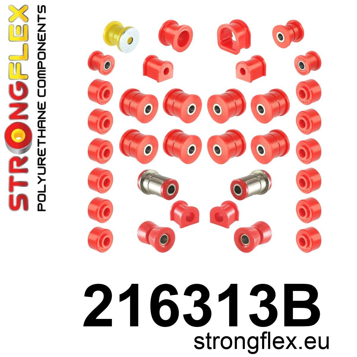 216313B Full suspension bush kit Standard (Red) Toyota Carina III (81-88) A60