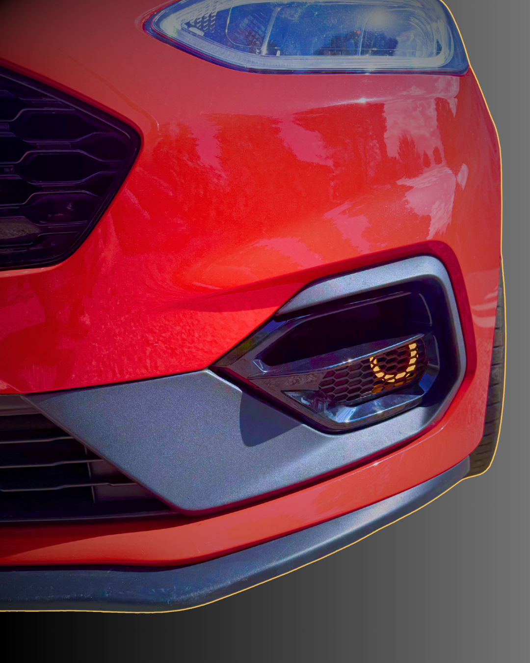 Mascherine con canard frontali per ford fiesta ST/STline MK8