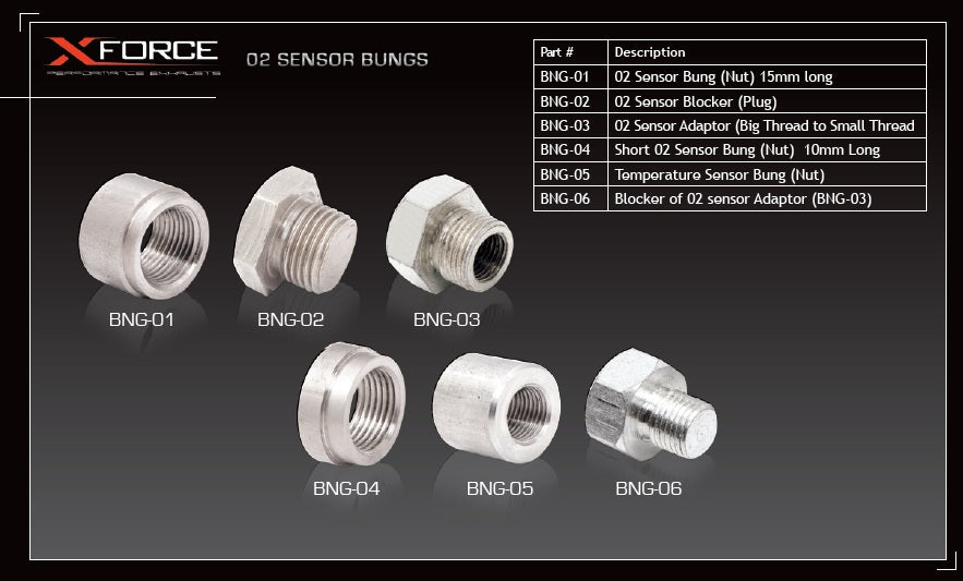 Xforce O2 Sensor Bung (Nut) 15mm Long