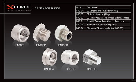 Xforce O2 Sensor Bung (Nut) 15mm Long