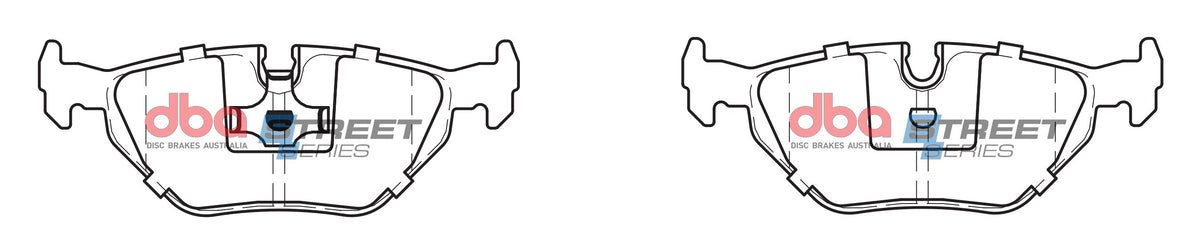 DBA DB1132SS - Brake Pads Street Series Ceramic | Rear Axle