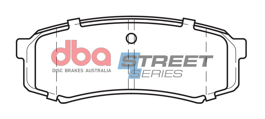 DBA DB1200SS - Brake Pads Street Series Semi-metallic | Rear Axle