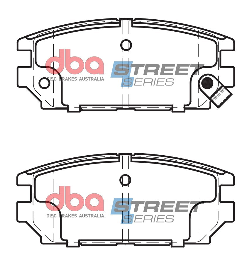 DBA DB1238SS - Brake Pads Street Series Ceramic | Rear Axle