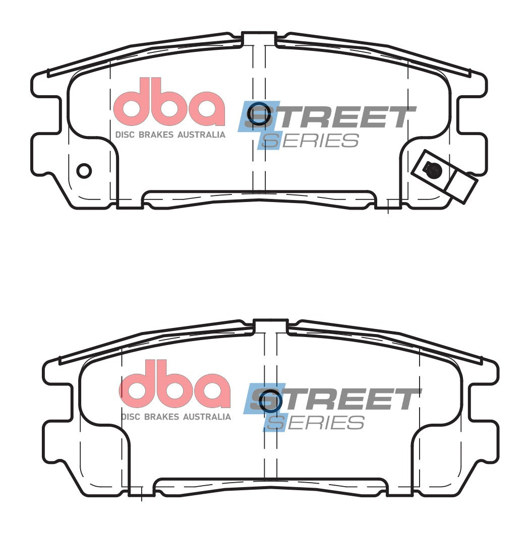 DBA DB1280SS - Brake Pads Street Series Ceramic | Rear Axle