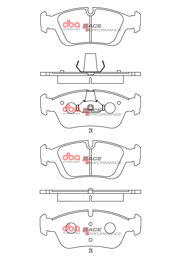 DBA DB1414RP - Brake Pads Race Performance