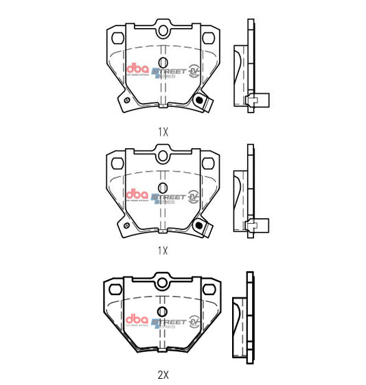 DBA DB1429SSEV - Toyota Prius Hybrid 1997 - 2009 R