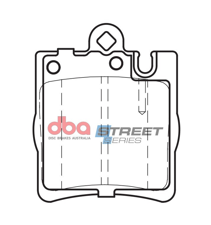 DBA DB1457SS - Brake Pads Street Series Ceramic | Rear Axle