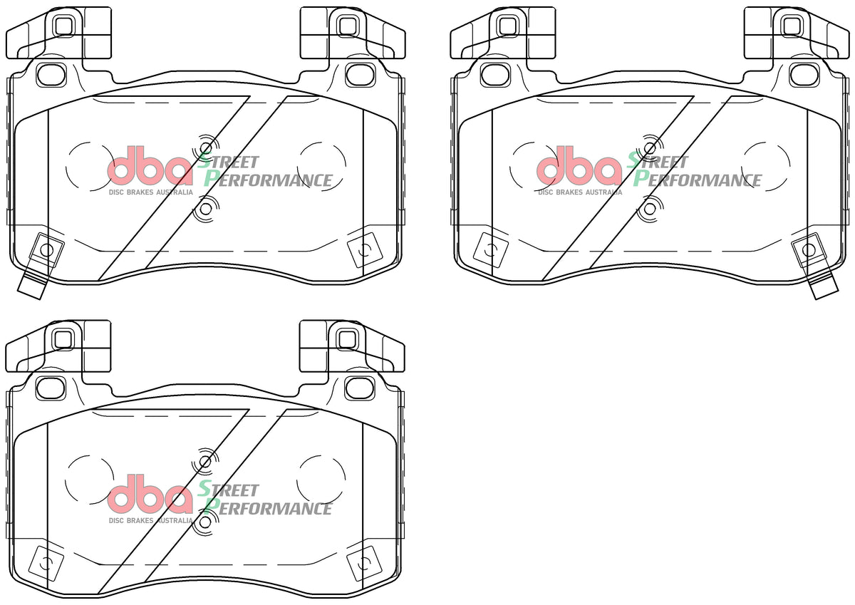 DBA DB15003SP - Brake Pads Street Performance | Front Axle