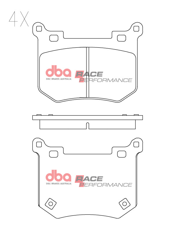 DBA DB15004RP - Brake Pads Race Performance