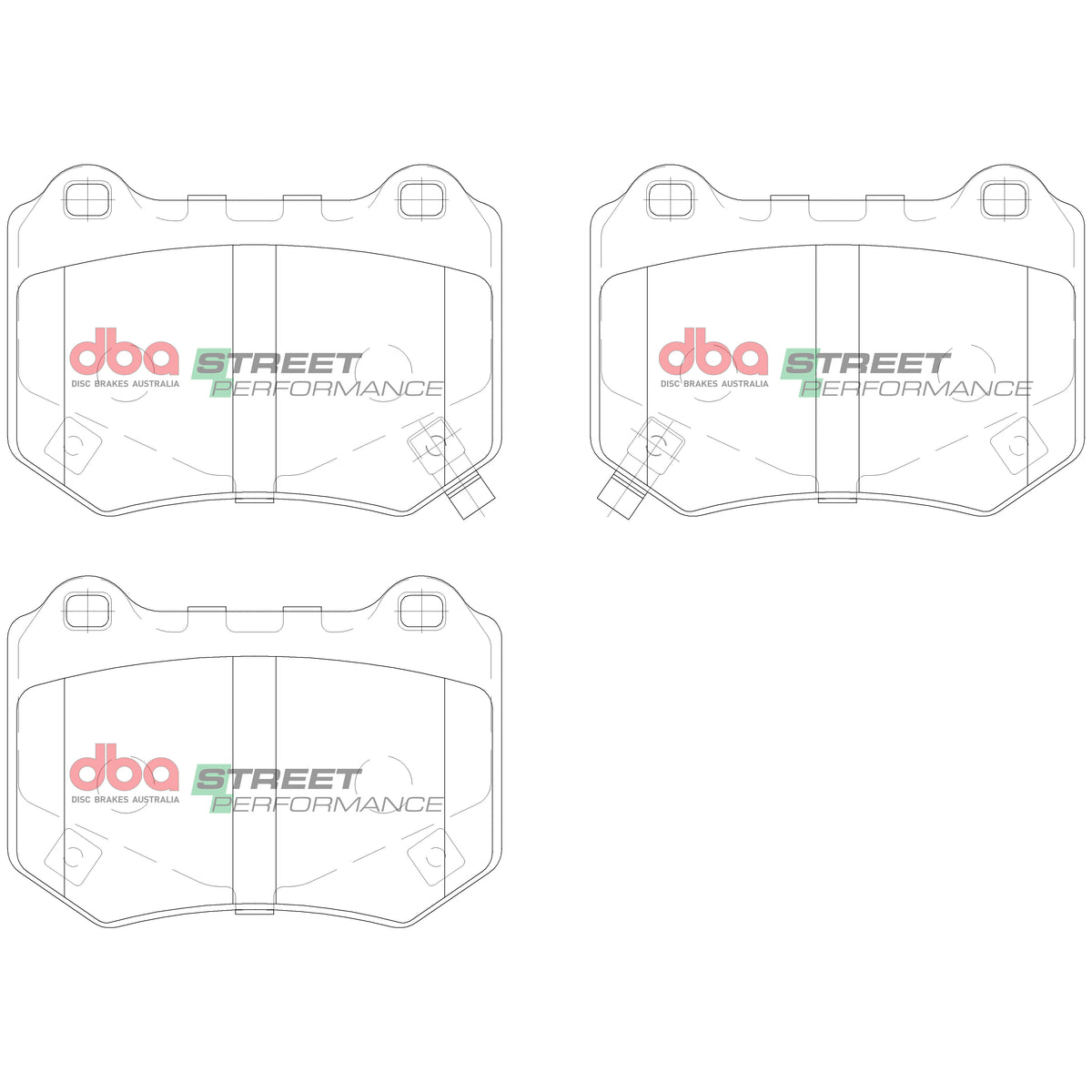 DBA DB15007SP - Brake Pads Street Performance | Rear Axle
