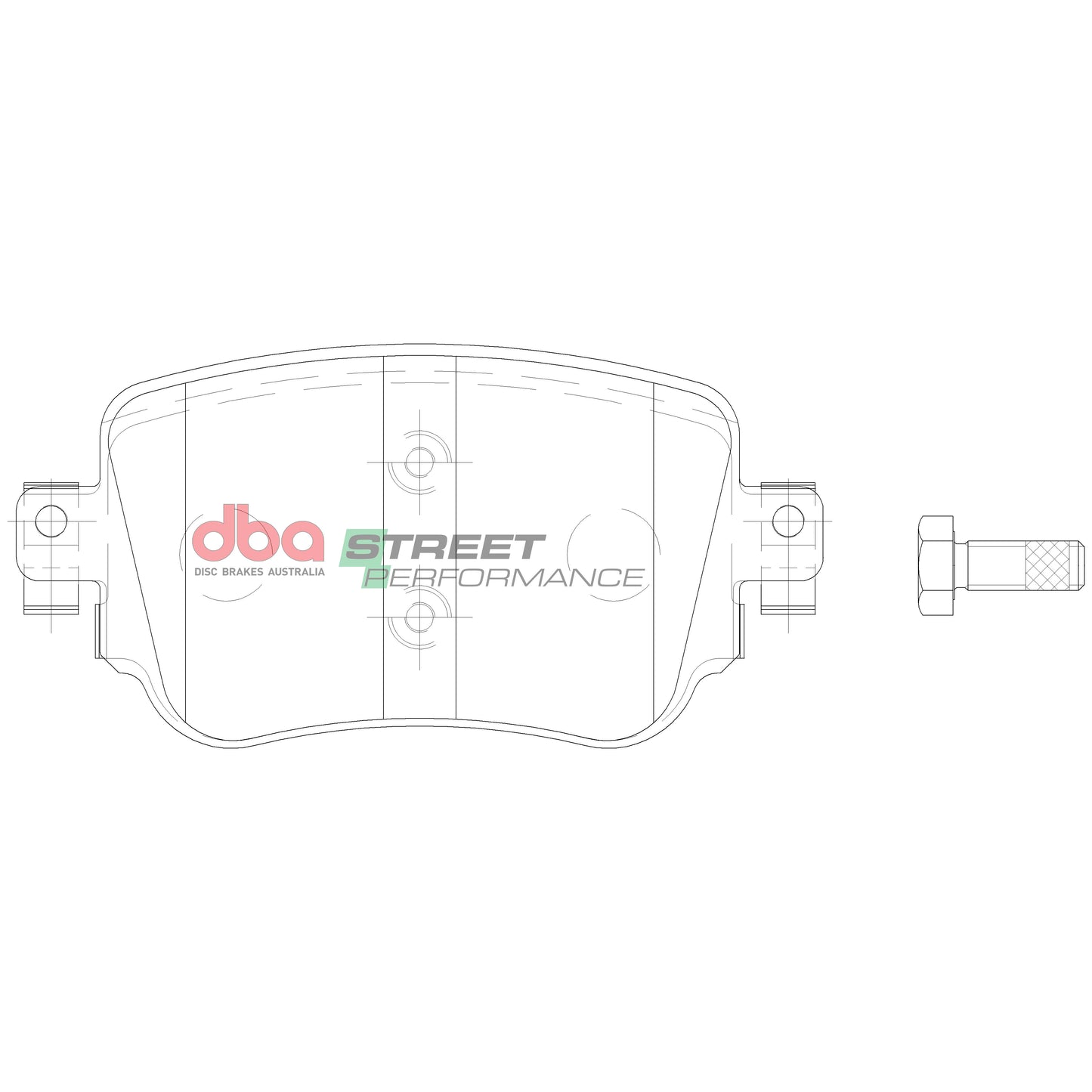DBA DB15009SP - Brake Pads Street Performance | Rear Axle