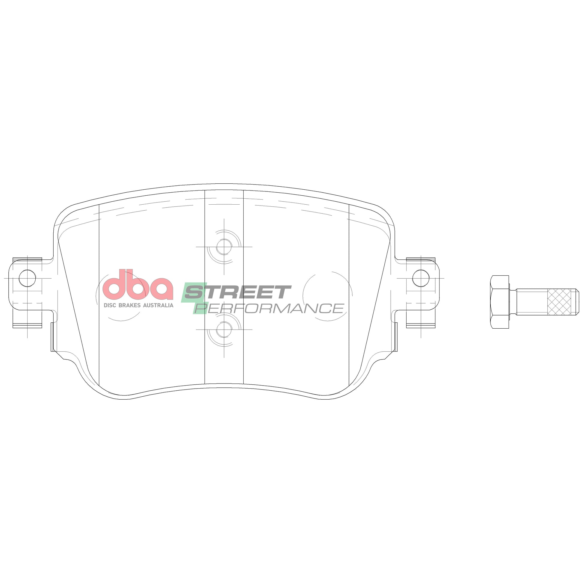 DBA DB15009SP - Brake Pads Street Performance | Rear Axle