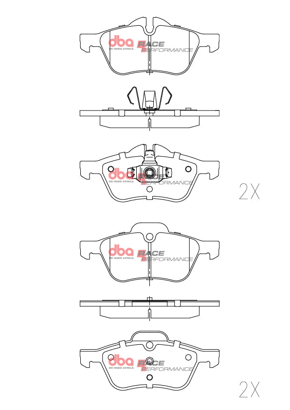 DBA DB1500RP - Brake Pads Race Performance