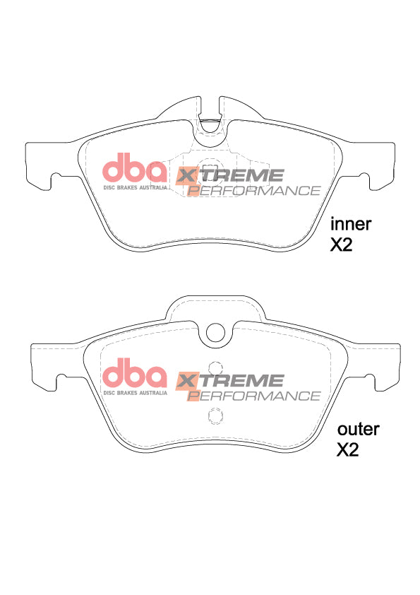 DBA DB1500XP - Brake Pads Xtreme Performance | Front Axle