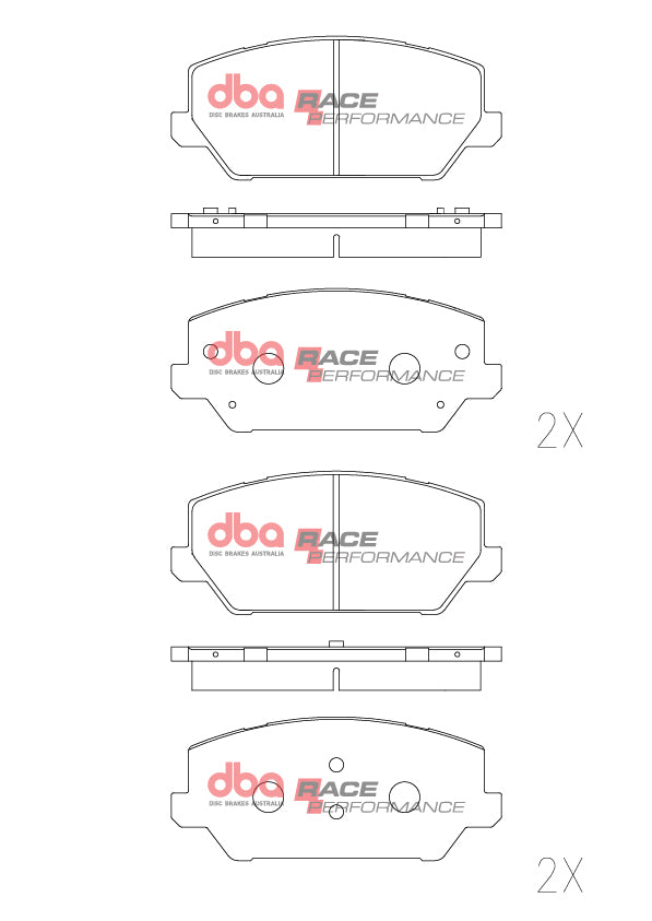 DBA DB15012RP - Brake Pads Race Performance