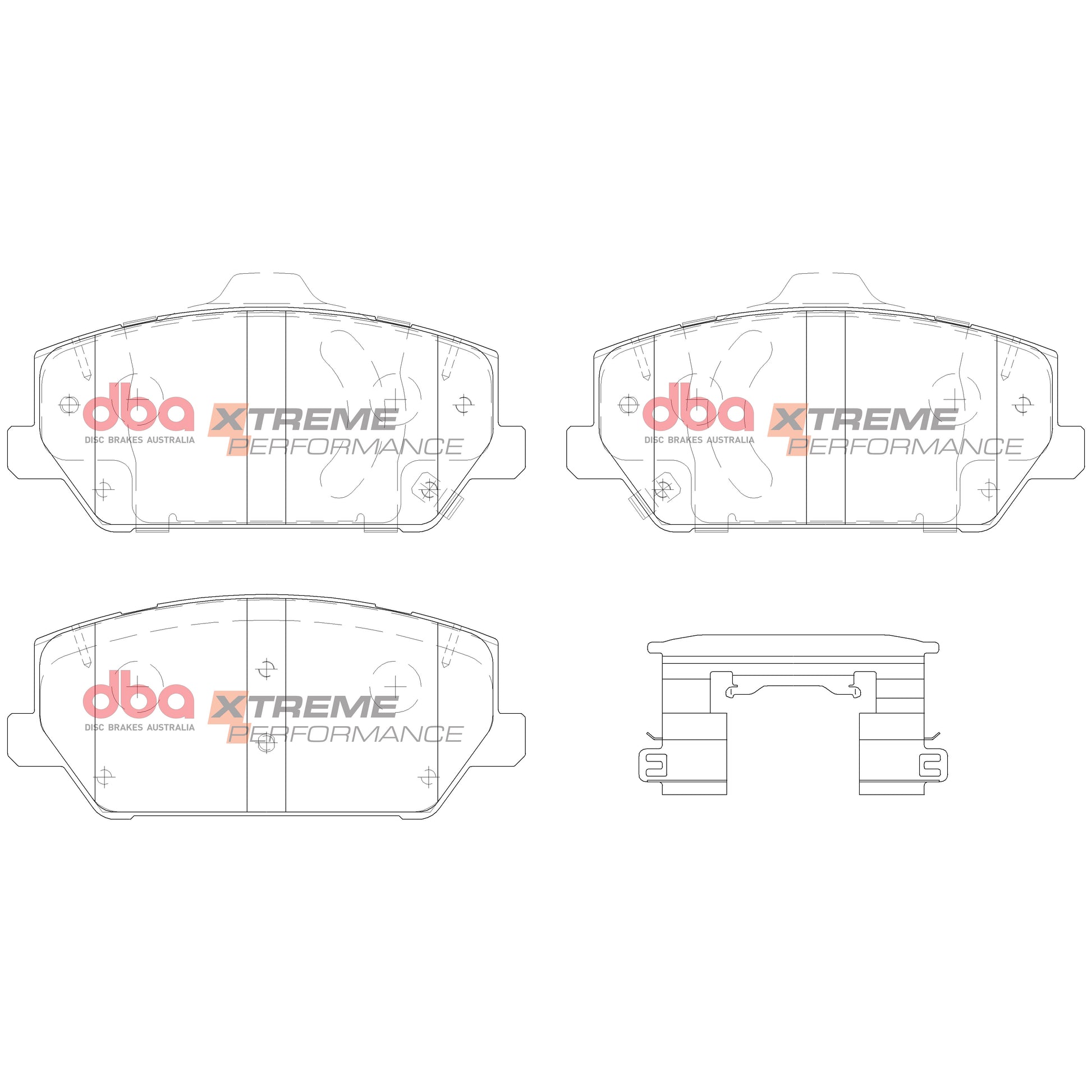 DBA DB15012XP - Brake Pads Xtreme Performance ECE R90 certified | Front Axle