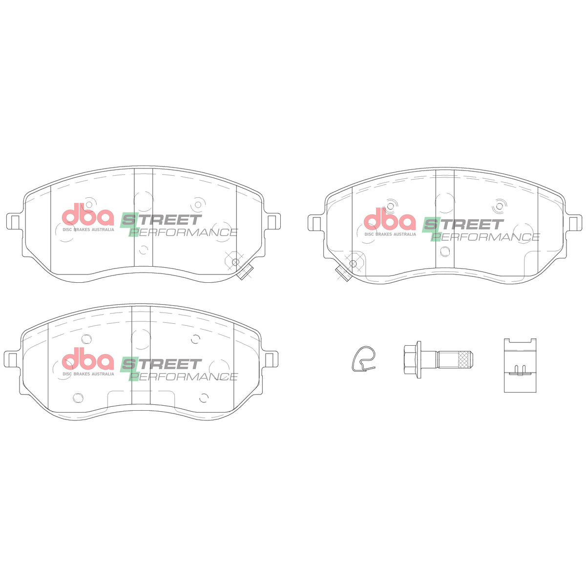 DBA DB15014SP - Brake Pads Street Performance | Front Axle