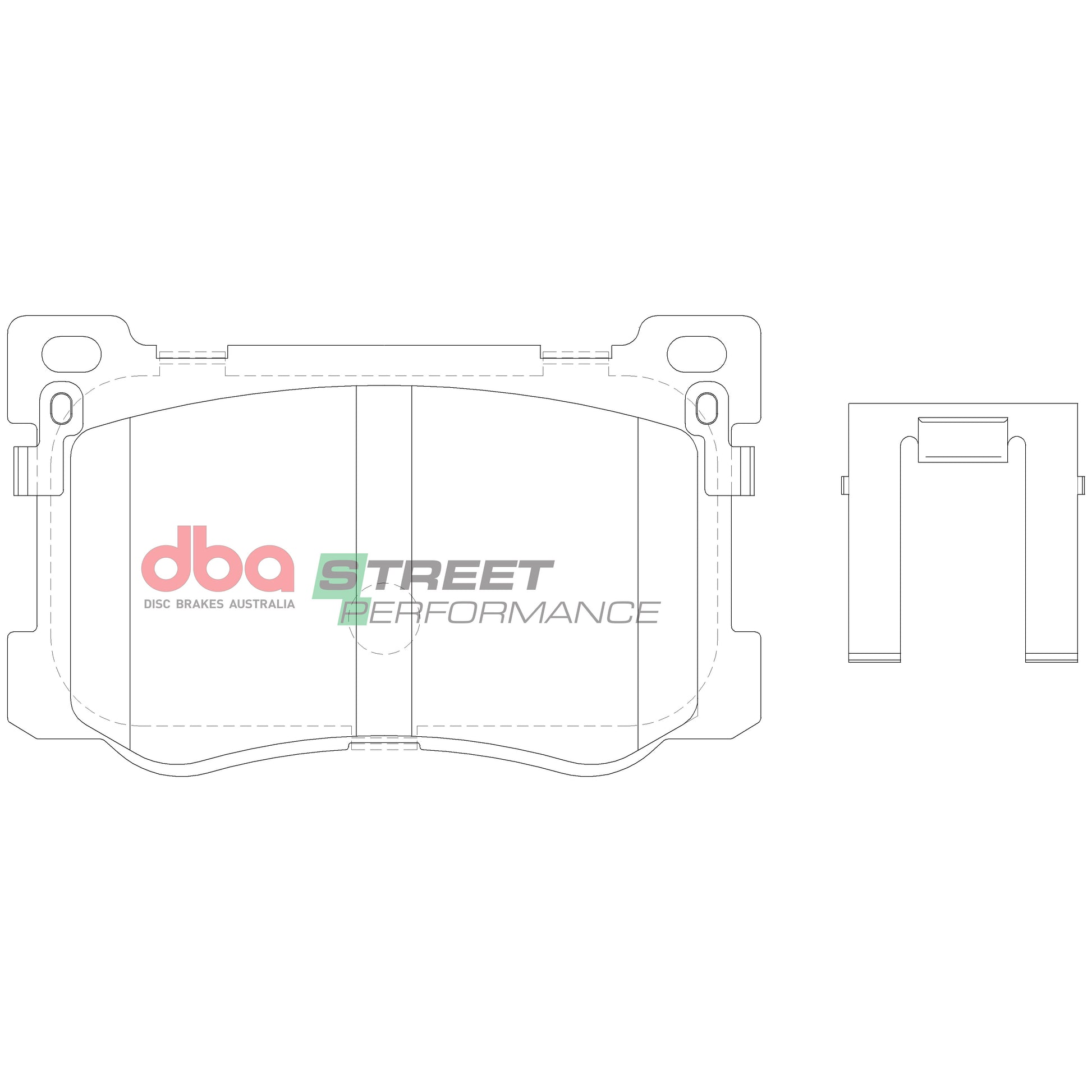 DBA DB15021SP - Brake Pads Street Performance | Front Axle