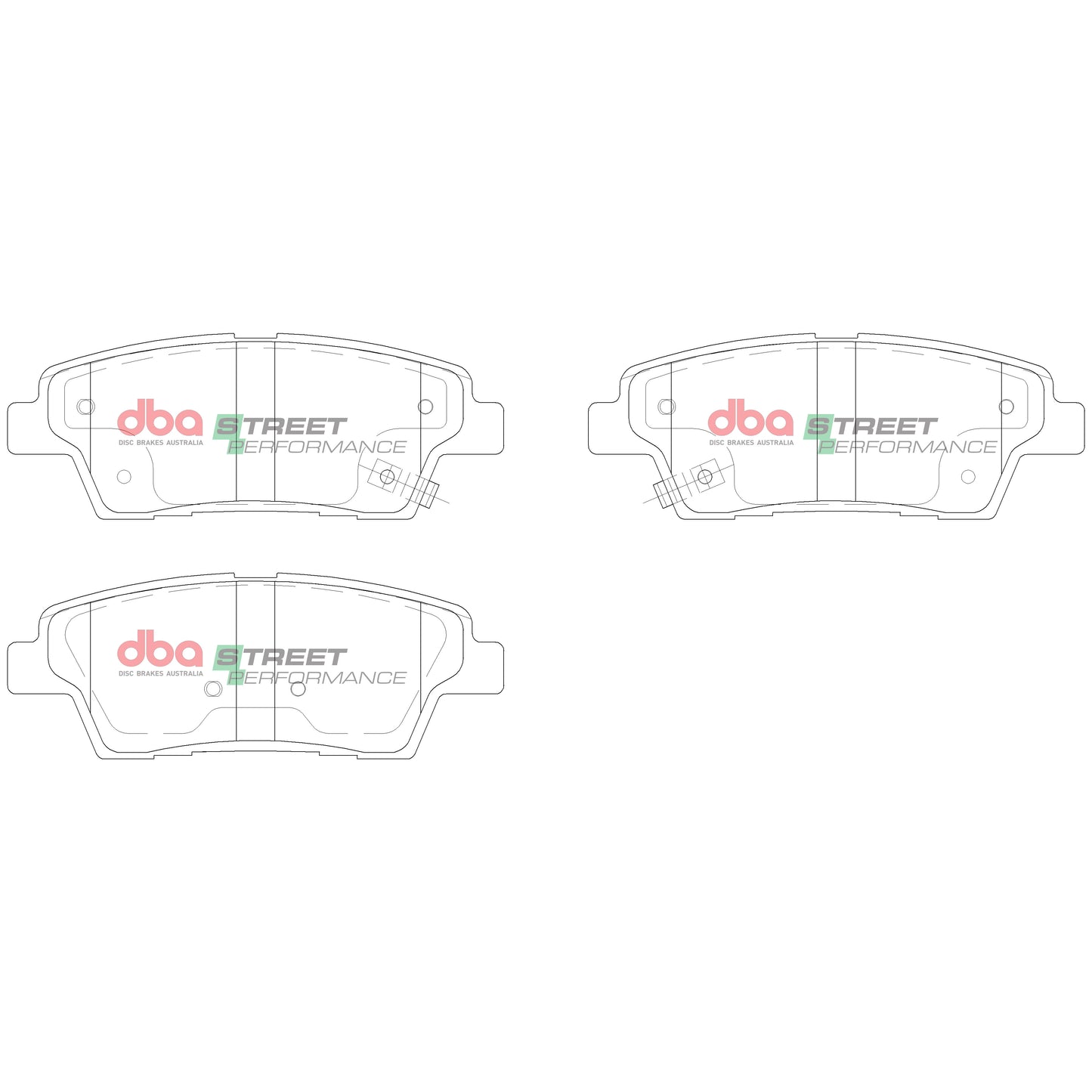 DBA DB15022SP - Brake Pads Street Performance | Rear Axle