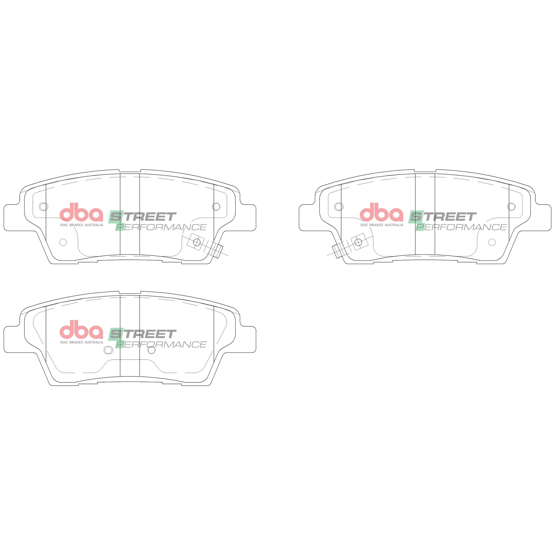 DBA DB15022SP - Brake Pads Street Performance | Rear Axle