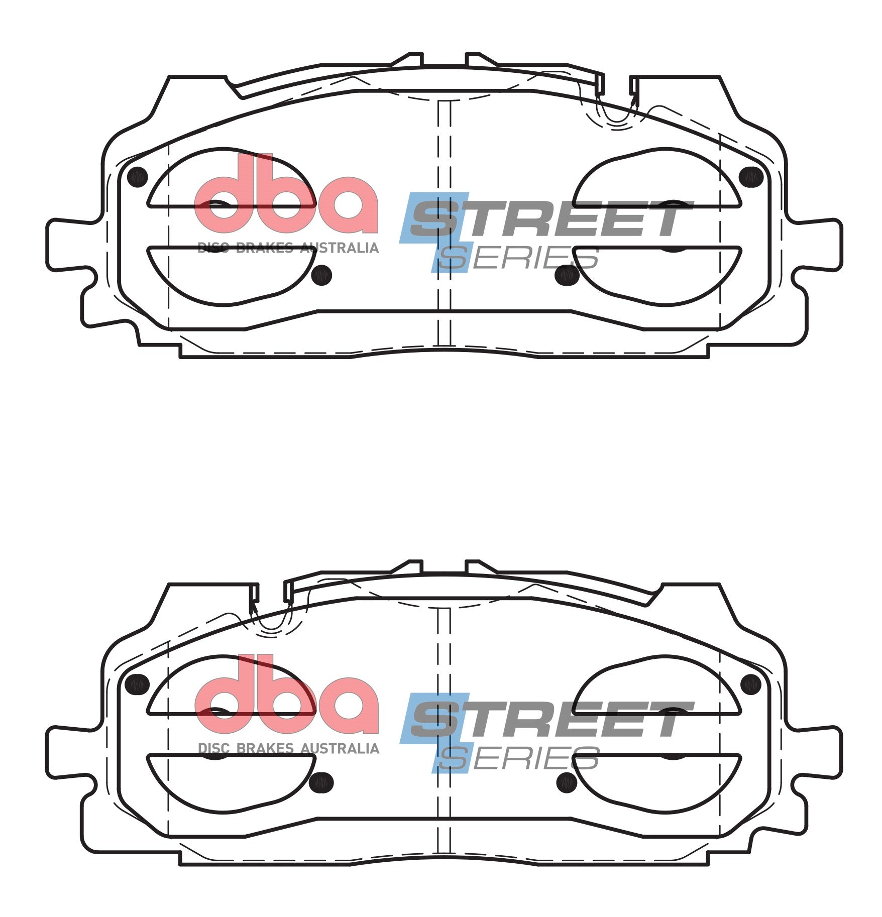 DBA DB15030SS - Brake Pads Street Series Ceramic | Front Axle