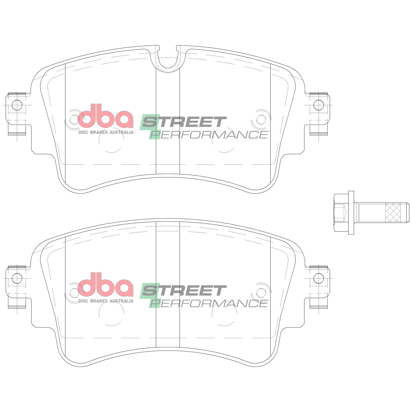 DBA DB15032SP - Brake Pads Street Performance | Rear Axle