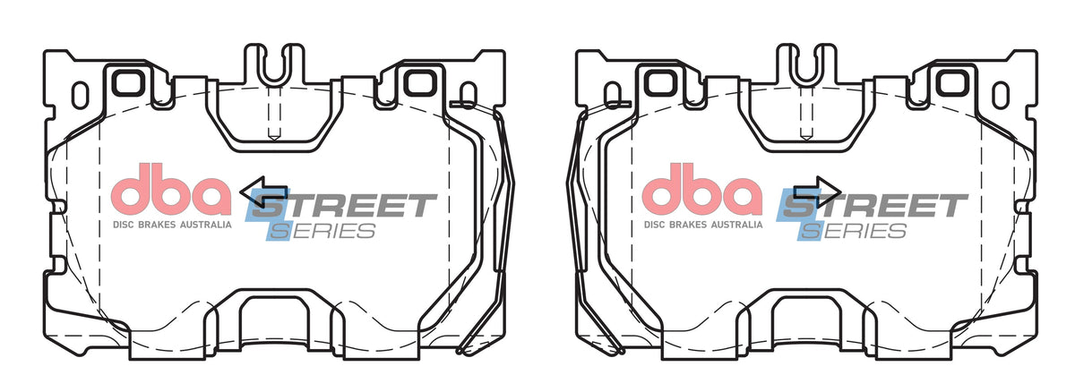 DBA DB15062SS - Brake Pads Street Series Ceramic | Front Axle