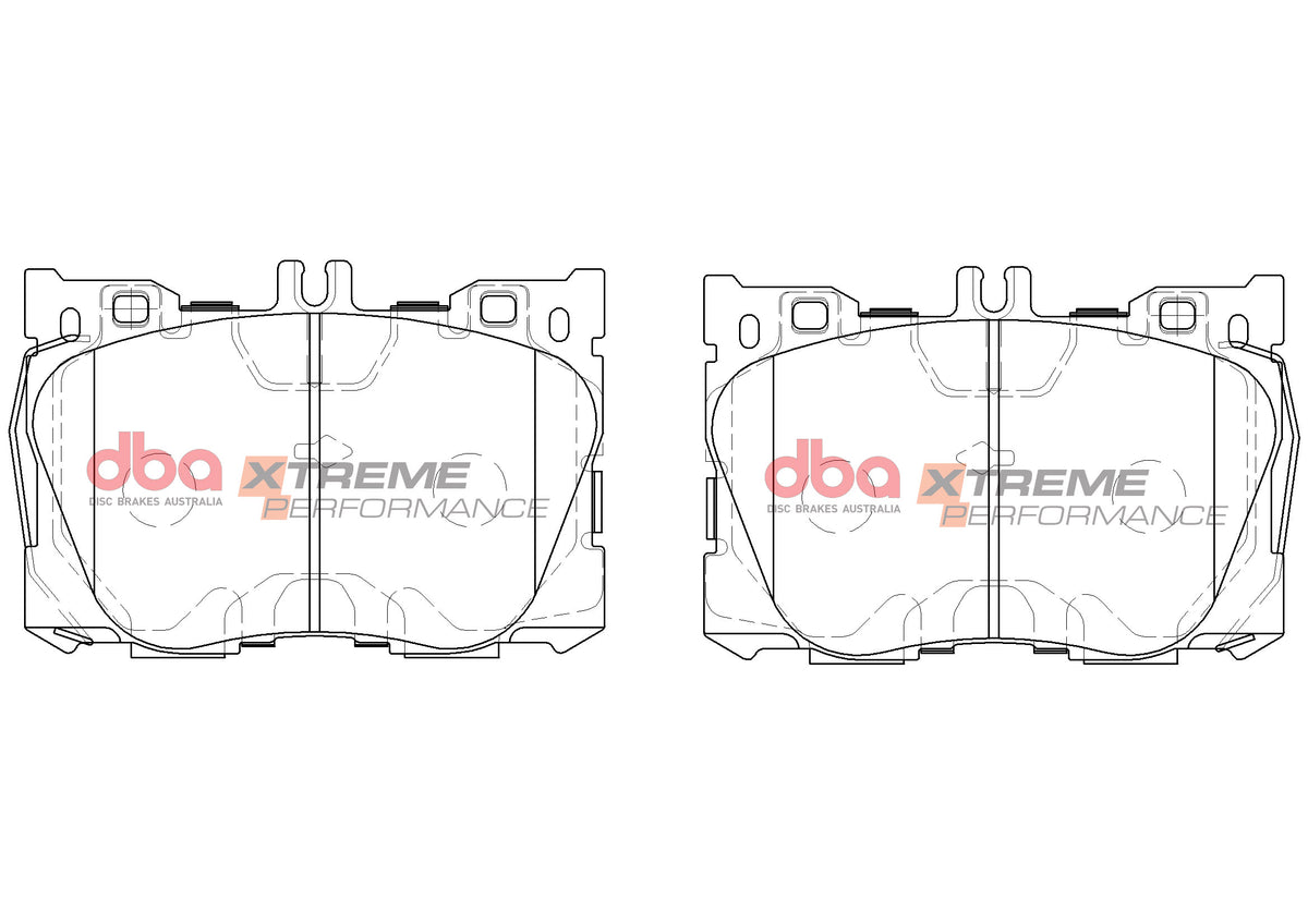 DBA DB15062XP - Brake Pads Xtreme Performance | Front Axle