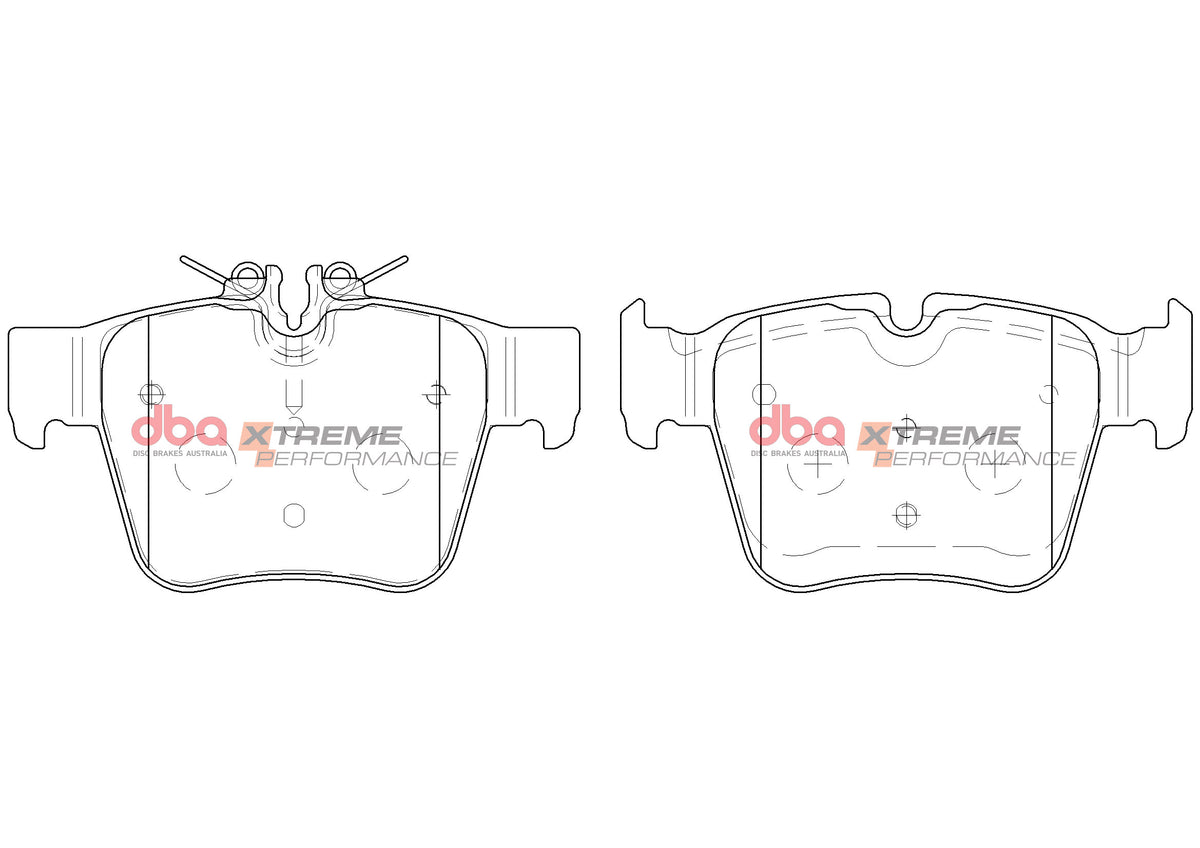 DBA DB15063XP - Brake Pads Xtreme Performance | Rear Axle