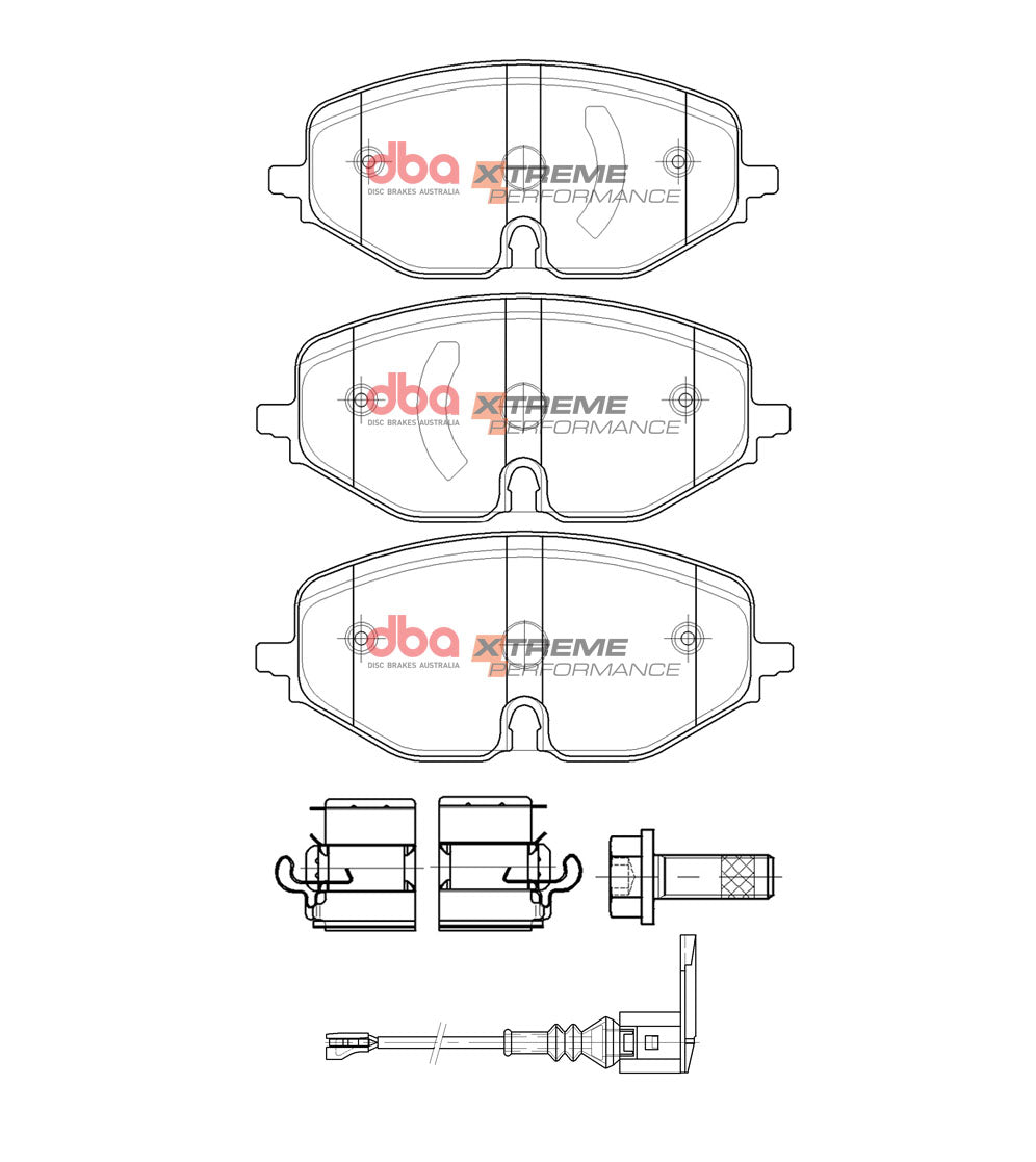 DBA DB15091XP - Brake Pads Xtreme Performance | Front Axle