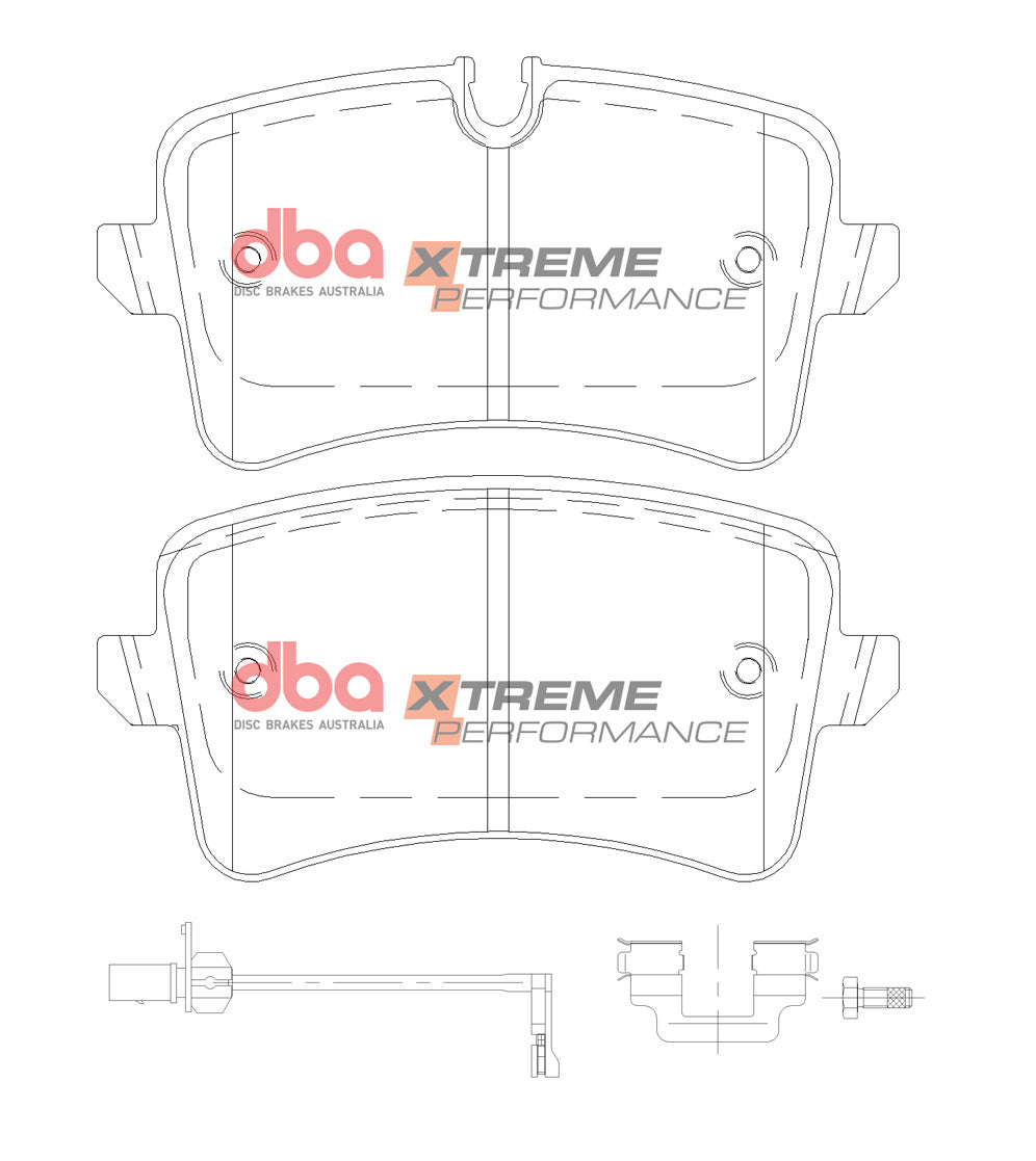 DBA DB15101XP - Brake Pads Xtreme Performance | Rear Axle
