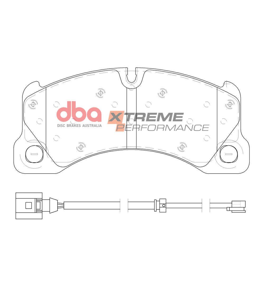 DBA DBA42592S-15102XP - Brake Kit - 4000 Series T3 Slotted & Xtreme Performance Brake Pads (2x DBA42592S + DB15102XP)