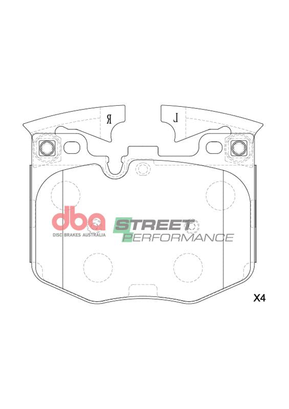 DBA DB15107SP - Brake Pads Street Performance | Front Axle