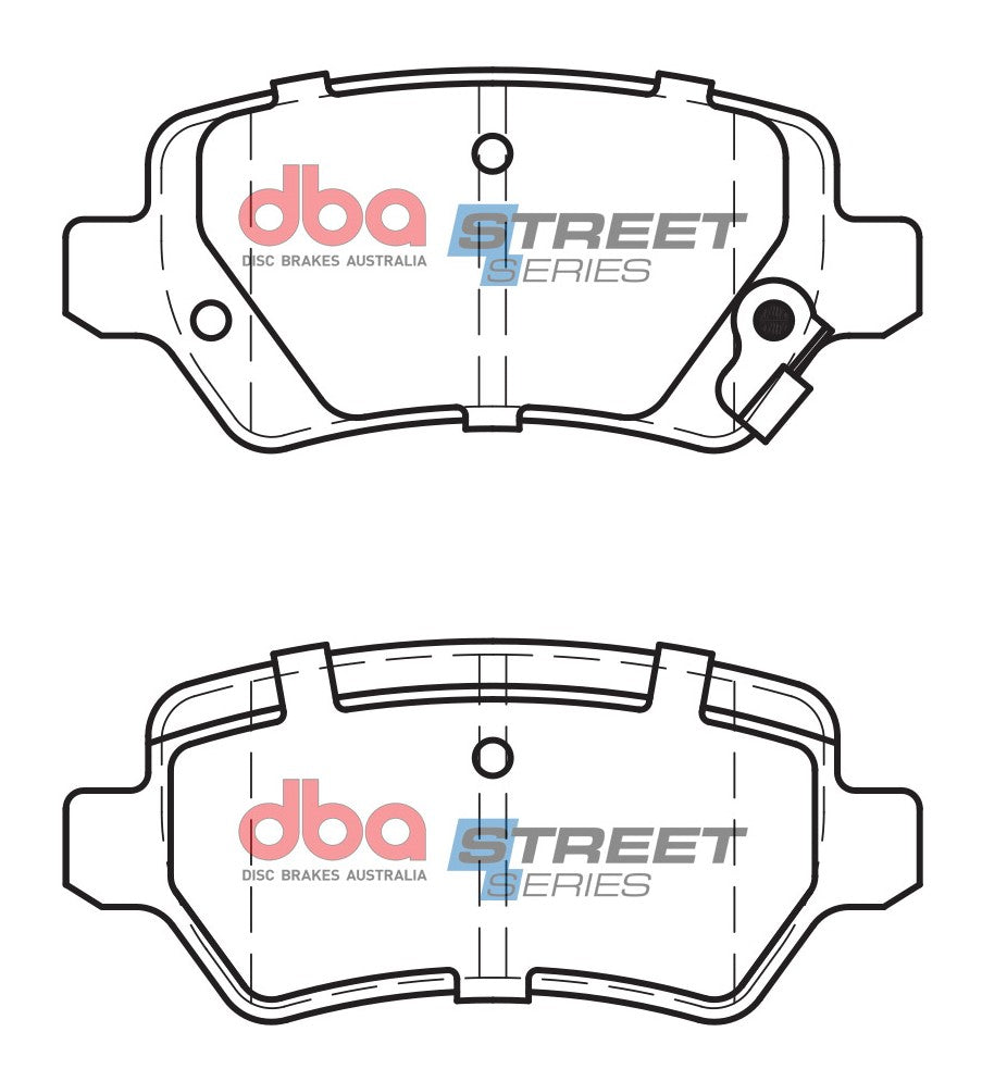 DBA DB1511SS - Brake Pads Street Series Ceramic | Rear Axle