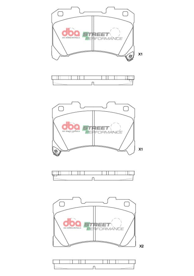 DBA DB15147SP - Brake Pads Street Performance | Front Axle