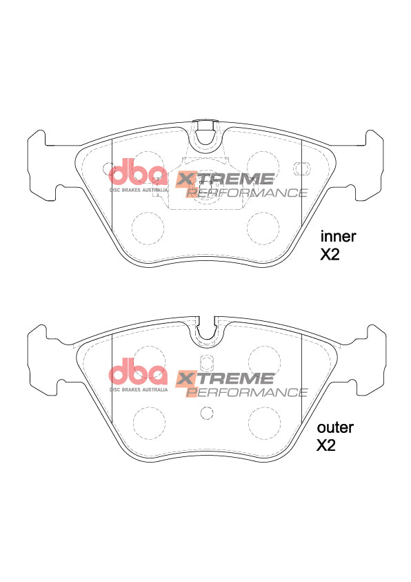 DBA DB1522XP - Brake Pads Xtreme Performance | Front Axle