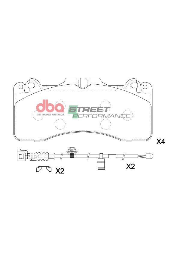 DBA DB15259SP - Brake Pads Street Performance | Front Axle
