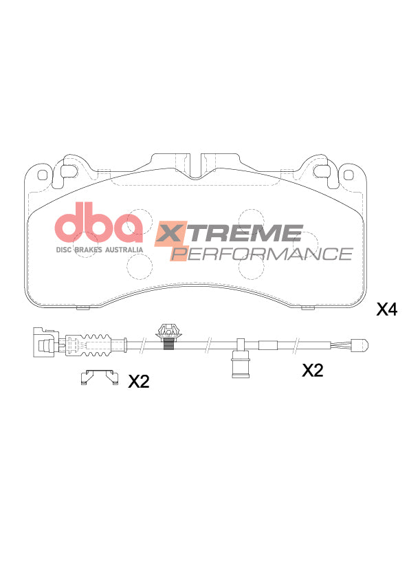 DBA DB15259XP - Brake Pads Xtreme Performance | Front Axle
