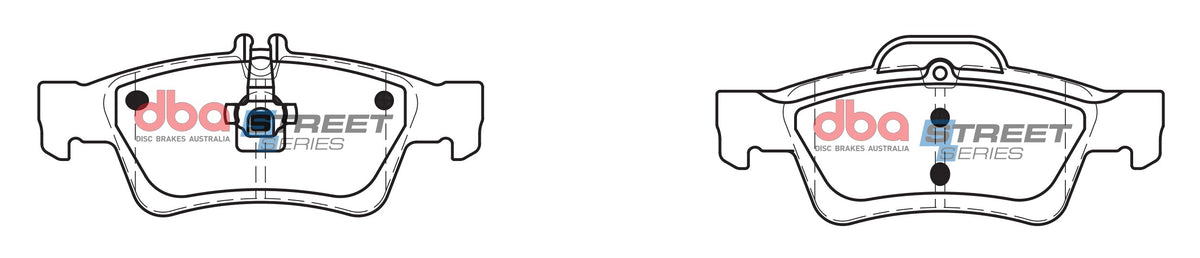 DBA DB1657SS - Brake Pads Street Series Ceramic | Rear Axle