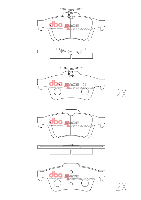 DBA DB1763RP - Brake Pads Race Performance