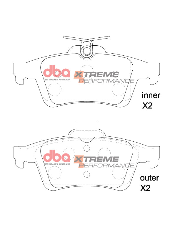 DBA DB1763XP - Brake Pads Xtreme Performance | Front Axle
