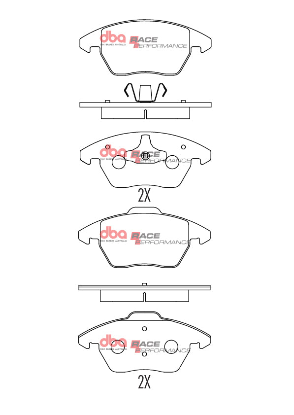 DBA DB1849RP - Brake Pads Race Performance
