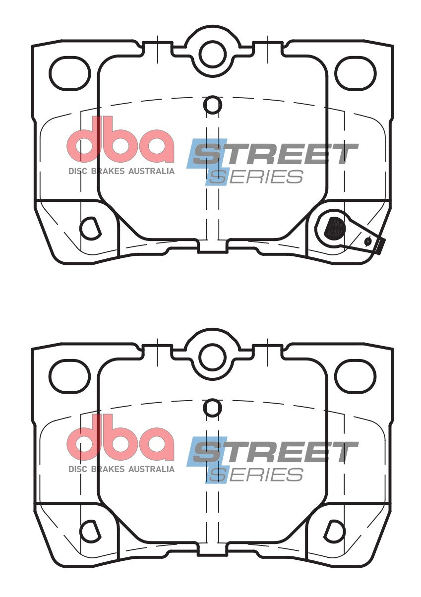 DBA DB1854SS - Brake Pads Street Series Ceramic | Rear Axle