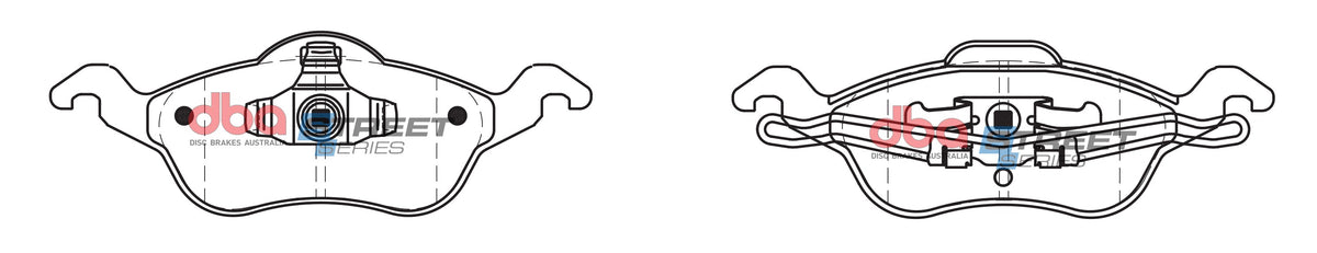 DBA DB1860SS - Brake Pads Street Series Ceramic | Front Axle