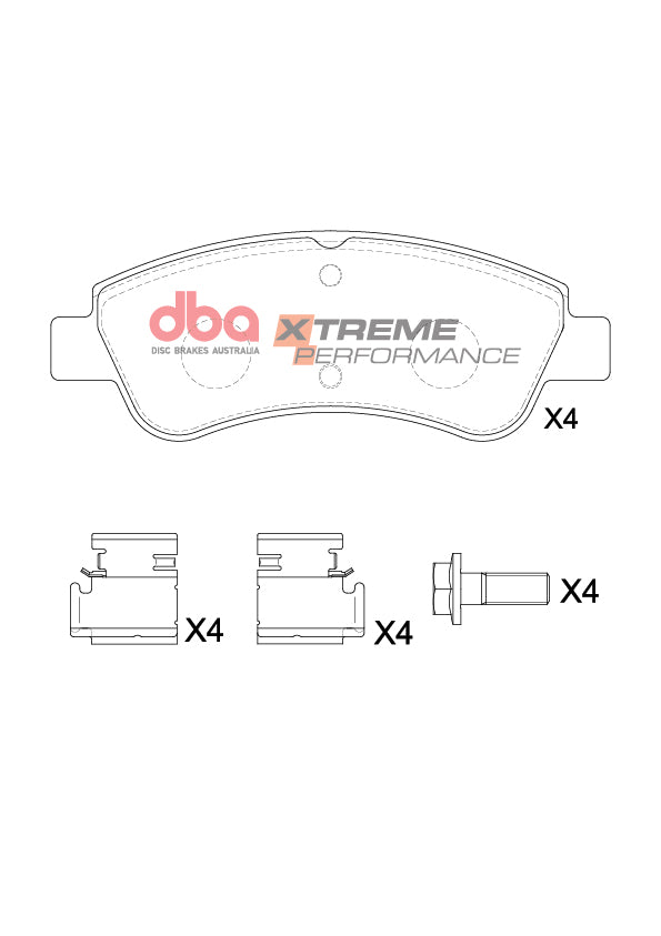 DBA DB1923XP - Brake Pads Xtreme Performance | Front Axle